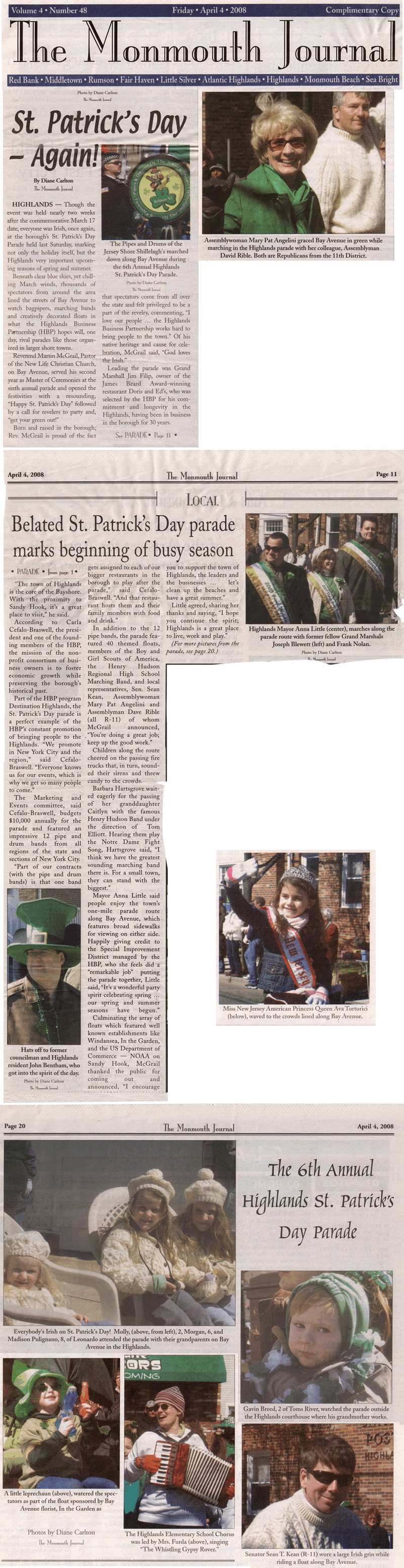 Monmouth Journal 2008-04-04 St Pats Day Parade